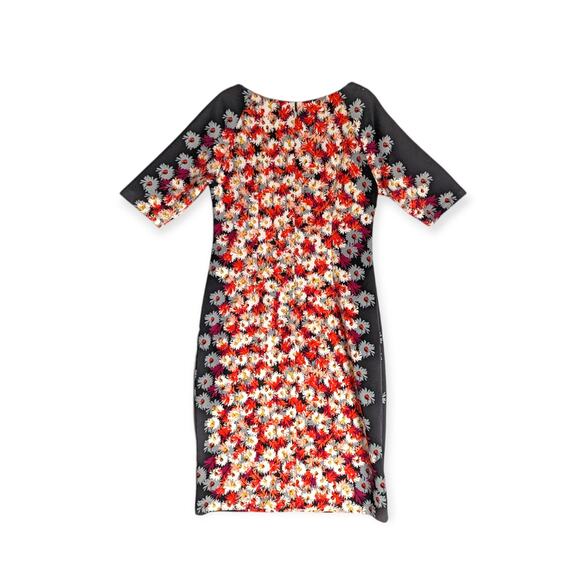 Rabbit Rabbit Rabbit 1/4‎ Sleeve Floral Sheath Midi Dress Size 10 - Picture 5 of 9